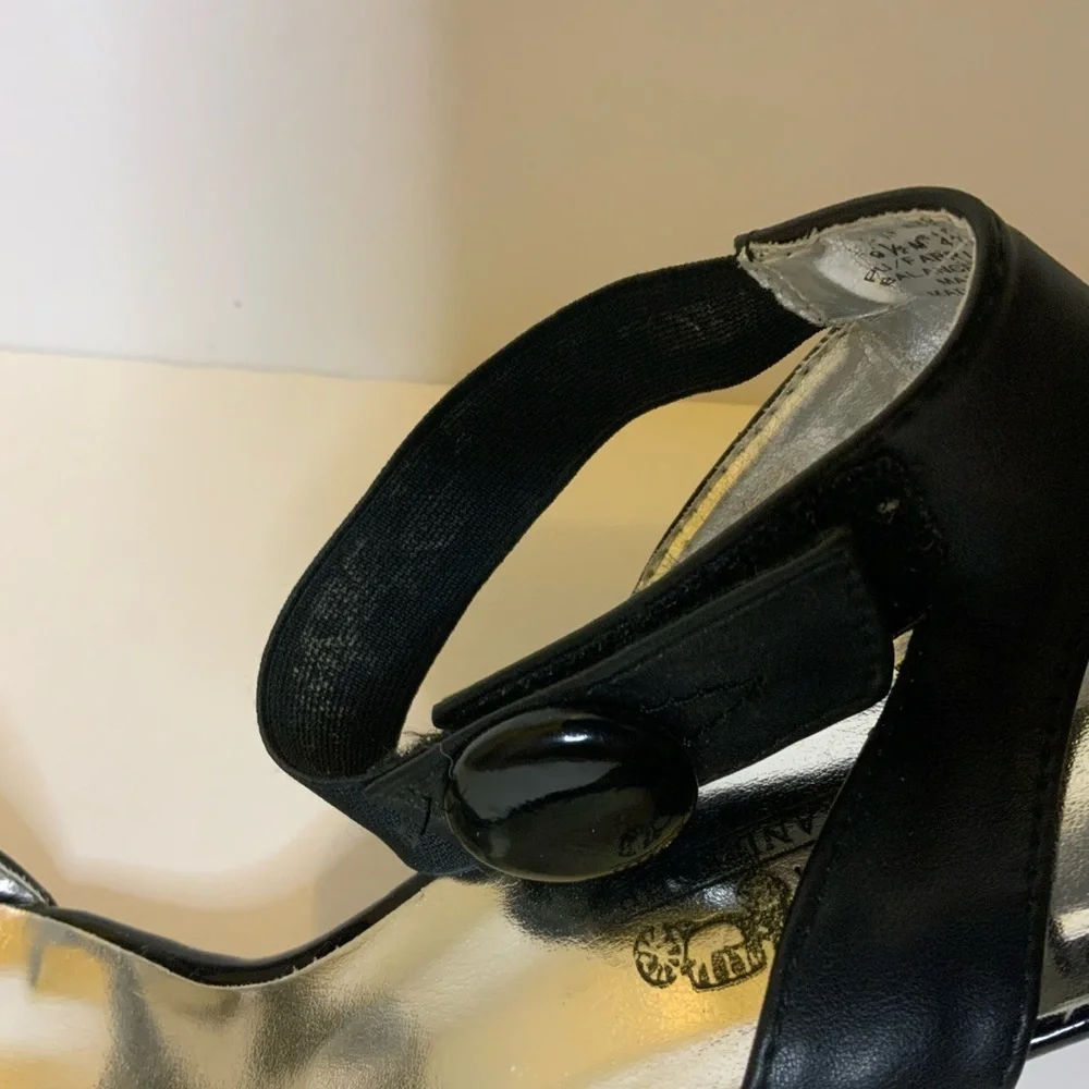 Coach and Four Black Heels